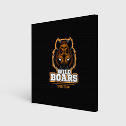 Картина квадратная Wild Boars: Sport Team