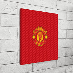 Холст квадратный FC Manchester United: Creative, цвет: 3D-принт — фото 2