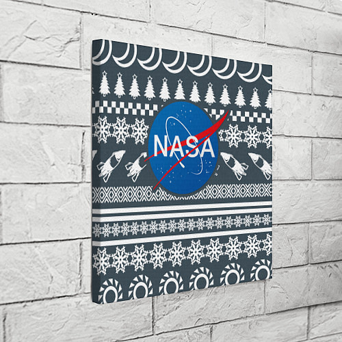 Картина квадратная NASA: New Year / 3D-принт – фото 3