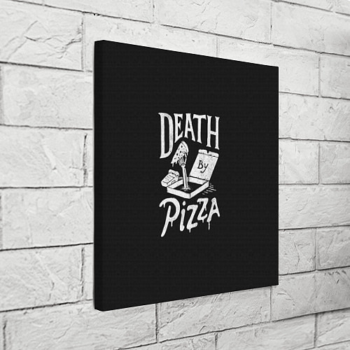 Картина квадратная Death By Pizza / 3D-принт – фото 3