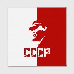 Холст квадратный Ленин СССР, цвет: 3D-принт — фото 2