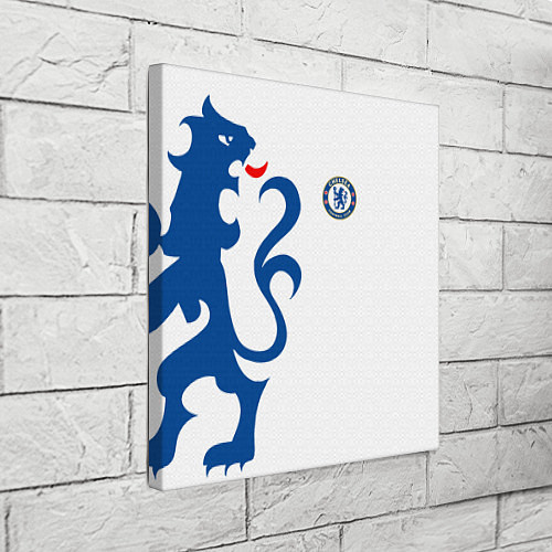 Картина квадратная FC Chelsea: White Lion / 3D-принт – фото 3