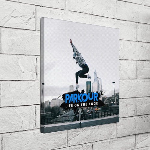 Картина квадратная Parkour: Life on the edge / 3D-принт – фото 3