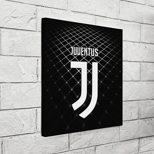 Картина квадратная FC Juventus: Black Lines / 3D-принт – фото 3
