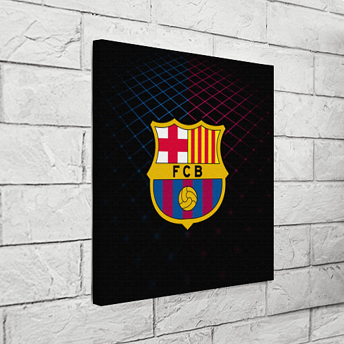 Картина квадратная FC Barcelona Lines / 3D-принт – фото 3