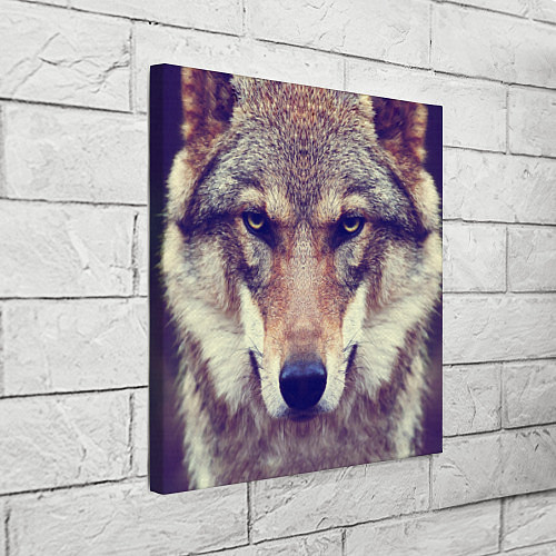 Картина квадратная Angry Wolf / 3D-принт – фото 3