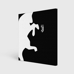 Холст квадратный FC Juventus Bull, цвет: 3D-принт