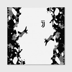 Холст квадратный FC Juventus: White Original, цвет: 3D-принт — фото 2