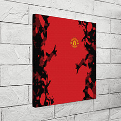 Холст квадратный FC Manchester United: Red Original, цвет: 3D-принт — фото 2