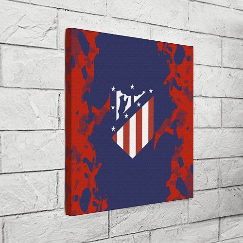 Картина квадратная FC Atletico Madrid: Blue & Red / 3D-принт – фото 3