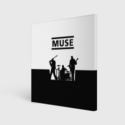 Холст квадратный Muse B&W, цвет: 3D-принт