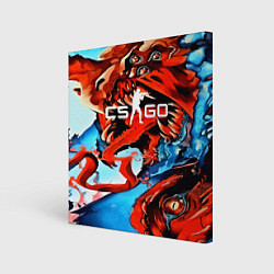 Холст квадратный CS:GO Beast Rage, цвет: 3D-принт