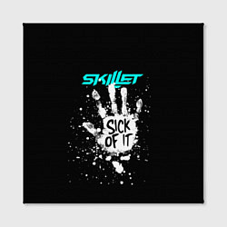 Холст квадратный Skillet: Sick of it, цвет: 3D-принт — фото 2