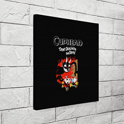 Холст квадратный Cuphead: Hell Devil, цвет: 3D-принт — фото 2