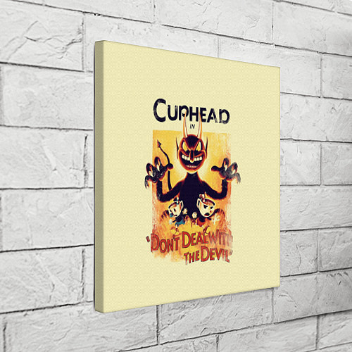 Картина квадратная Cuphead: Magic of the Devil / 3D-принт – фото 3