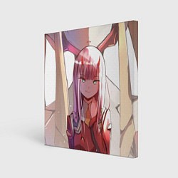 Холст квадратный Darling in the FranXX, цвет: 3D-принт