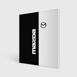 Холст квадратный Mazda B&W, цвет: 3D-принт