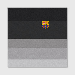Холст квадратный ФК Барселона: Серый стиль, цвет: 3D-принт — фото 2