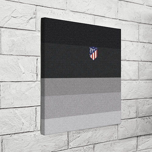 Картина квадратная ФК Атлетико Мадрид: Серый стиль / 3D-принт – фото 3