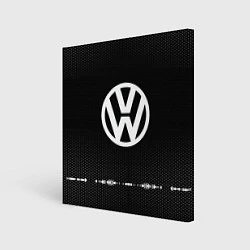 Холст квадратный Volkswagen: Black Abstract, цвет: 3D-принт