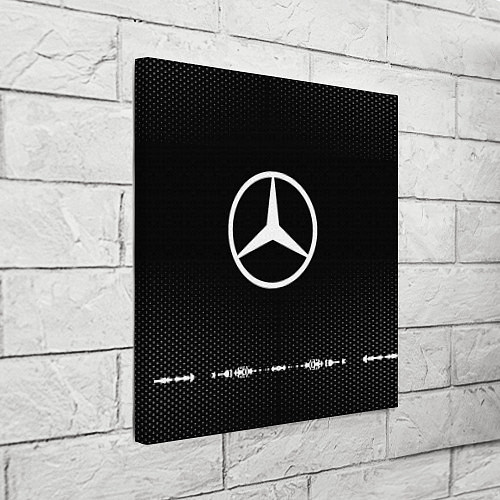 Картина квадратная Mercedes: Black Abstract / 3D-принт – фото 3
