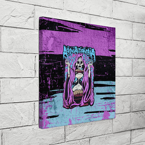 Картина квадратная Asking Alexandria: Purple Death / 3D-принт – фото 3