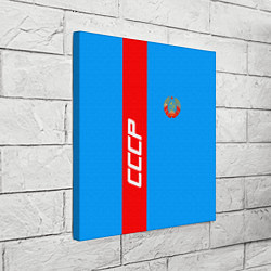 Холст квадратный СССР: Blue Collection, цвет: 3D-принт — фото 2