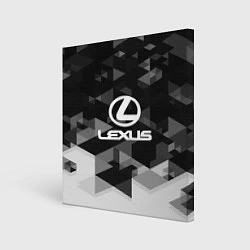 Холст квадратный Lexus sport geometry, цвет: 3D-принт