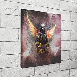 Холст квадратный Пожарный ангел, цвет: 3D-принт — фото 2