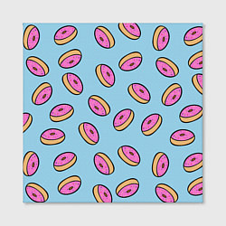 Холст квадратный Стиль пончиков, цвет: 3D-принт — фото 2