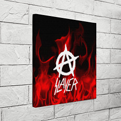 Холст квадратный Slayer Flame, цвет: 3D-принт — фото 2