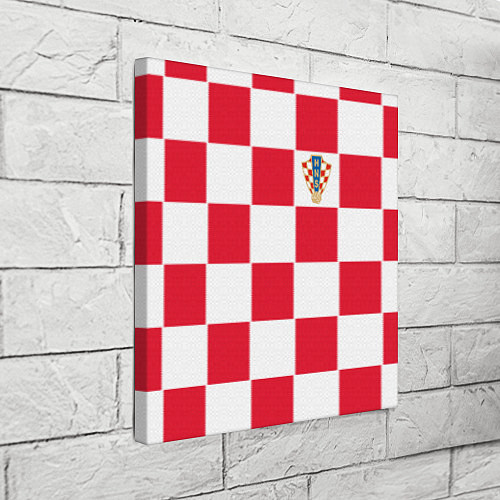 Картина квадратная Сборная Хорватии: Домашняя ЧМ-2018 / 3D-принт – фото 3
