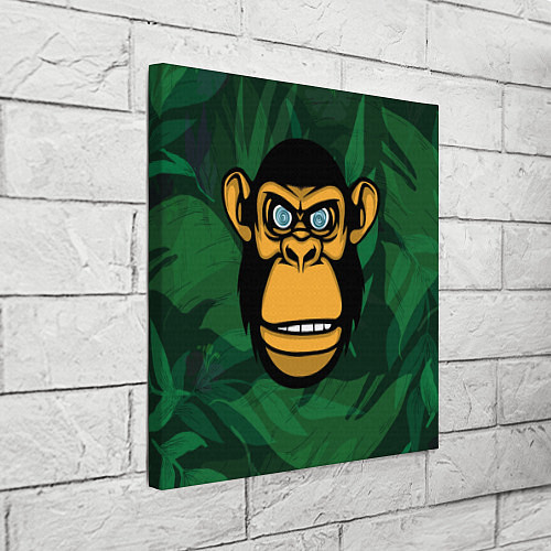 Картина квадратная Тропическая горилла / 3D-принт – фото 3