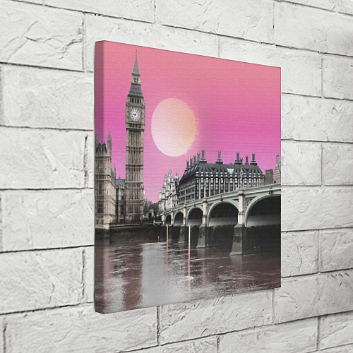 Картина квадратная Закат в Великобритании / 3D-принт – фото 3