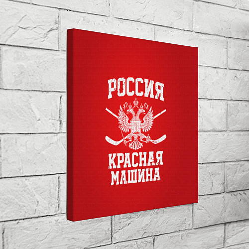 Картина квадратная Россия: Красная машина / 3D-принт – фото 3