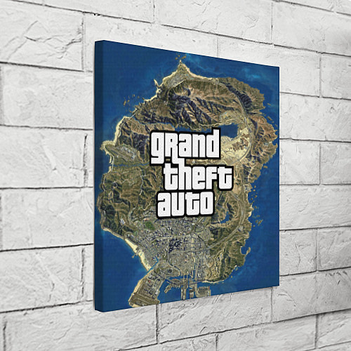 Картина квадратная GTA / 3D-принт – фото 3