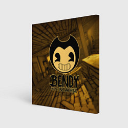 Холст квадратный Black Bendy, цвет: 3D-принт