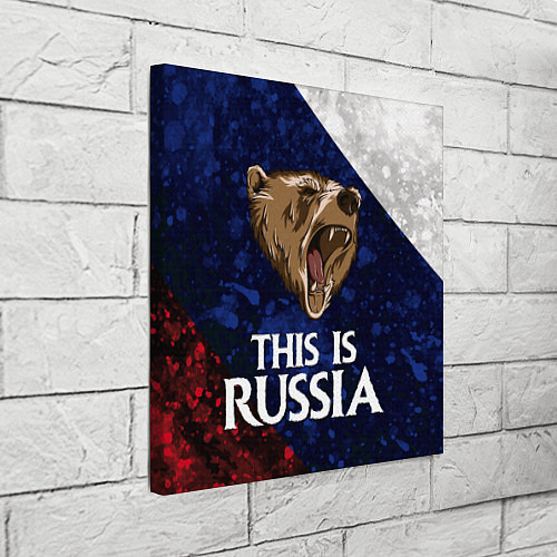 Картина квадратная Russia: Roaring Bear / 3D-принт – фото 3