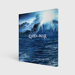 Холст квадратный God of War: Sea ​​rage, цвет: 3D-принт