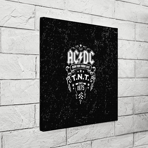 Картина квадратная AC/DC: Run For Your Life / 3D-принт – фото 3