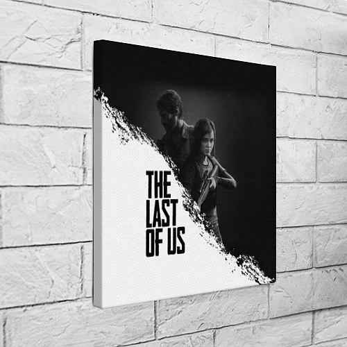 Картина квадратная The Last of Us: White & Black / 3D-принт – фото 3