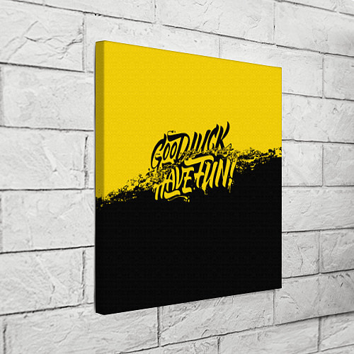 Картина квадратная GLHF: Yellow Style / 3D-принт – фото 3