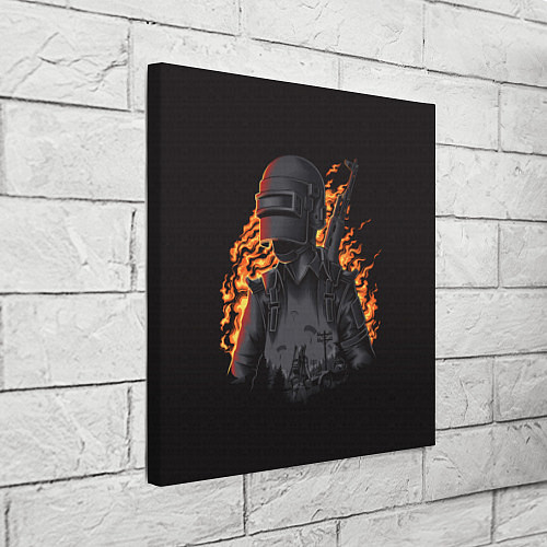 Картина квадратная PUBG: Flame Soldier / 3D-принт – фото 3