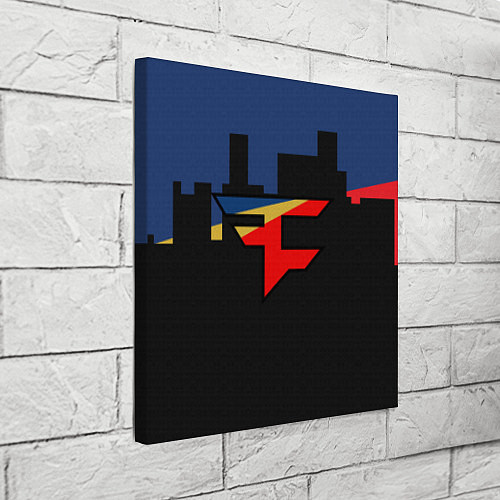 Картина квадратная FaZe Clan: Night City / 3D-принт – фото 3