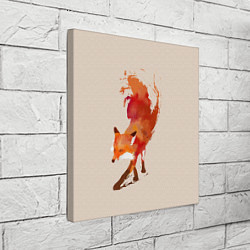 Холст квадратный Paint Fox, цвет: 3D-принт — фото 2