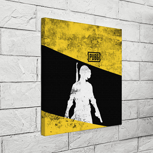Картина квадратная PUBG: Yellow Grunge / 3D-принт – фото 3