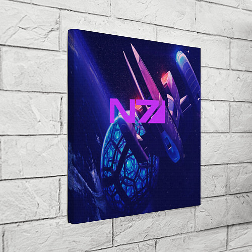 Картина квадратная N7: Neon Space / 3D-принт – фото 3