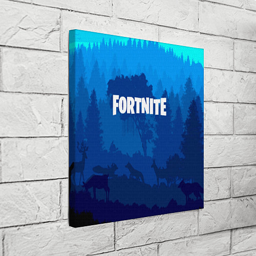 Картина квадратная Fortnite: Blue Forest / 3D-принт – фото 3