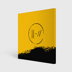 Холст квадратный 21 Pilots: Yellow Logo, цвет: 3D-принт