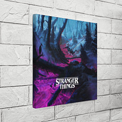 Холст квадратный Stranger Things: Wild Wood, цвет: 3D-принт — фото 2
